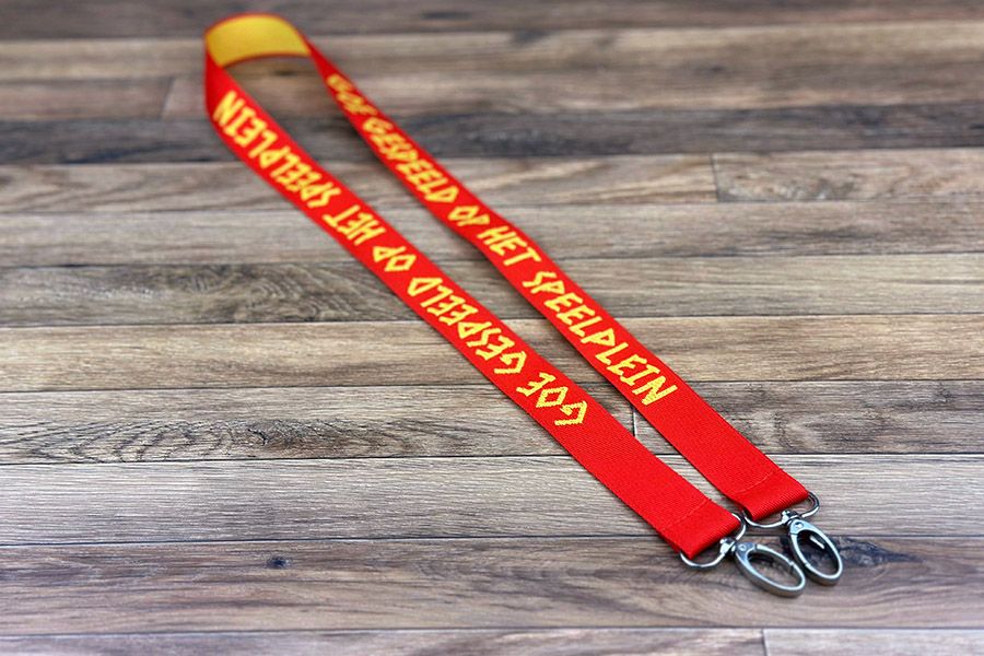 geweven lanyards voor speelplein werking met dubbele haak Cindy